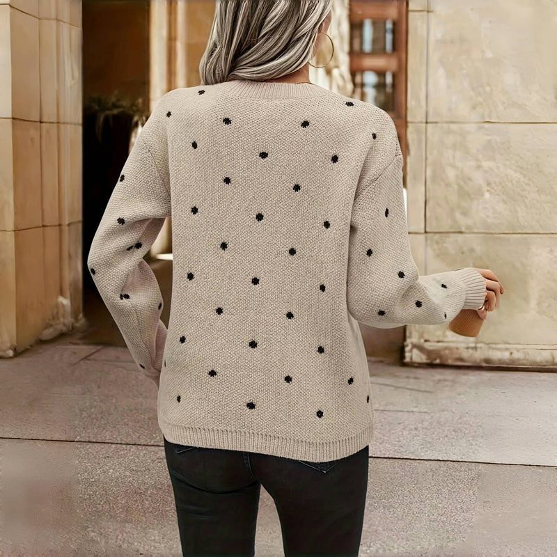 Nikita – Polka-Dot-Strickpullover