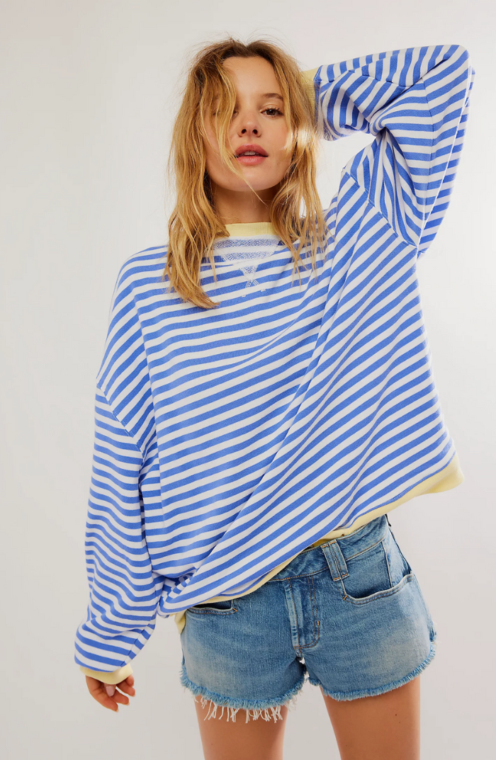 Hilda | Gestreifter Oversize-Pullover