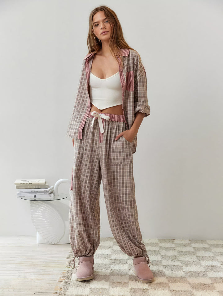 Sofia - Kuscheliges & Lockeres Damen Pyjama Set für wohltuende Nächte