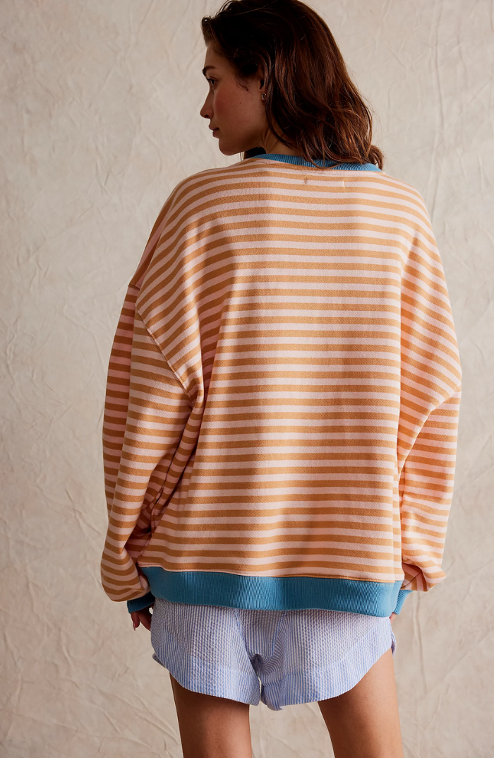 Hilda | Gestreifter Oversize-Pullover