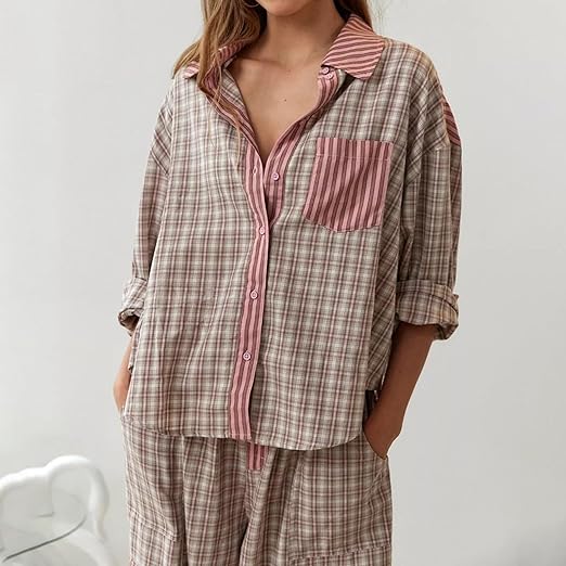 Sofia - Kuscheliges & Lockeres Damen Pyjama Set für wohltuende Nächte