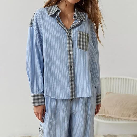 Sofia - Kuscheliges & Lockeres Damen Pyjama Set für wohltuende Nächte