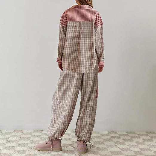 Sofia - Kuscheliges & Lockeres Damen Pyjama Set für wohltuende Nächte