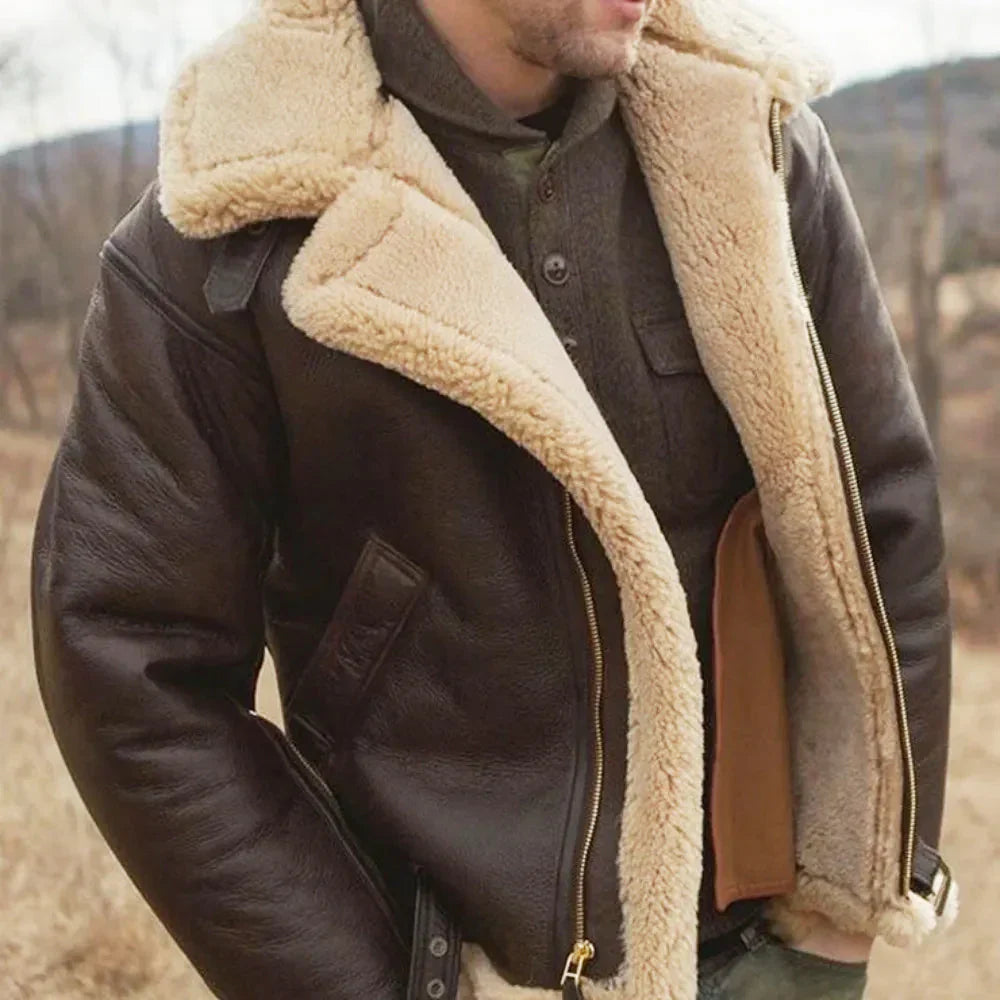 Maximilian | Shearling Lederjacke