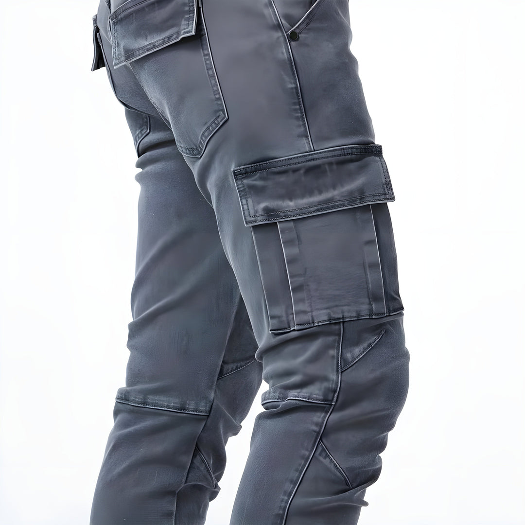 Pascal | Stretch-Denim-Cargohosen