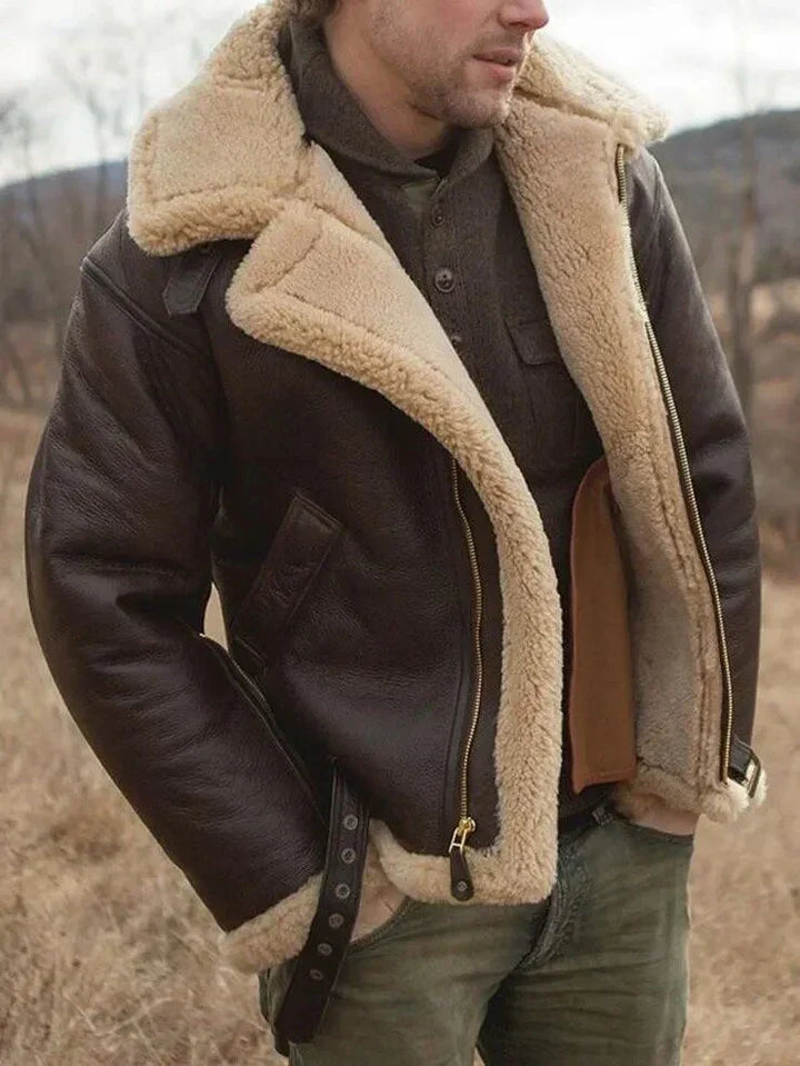 Maximilian | Shearling Lederjacke