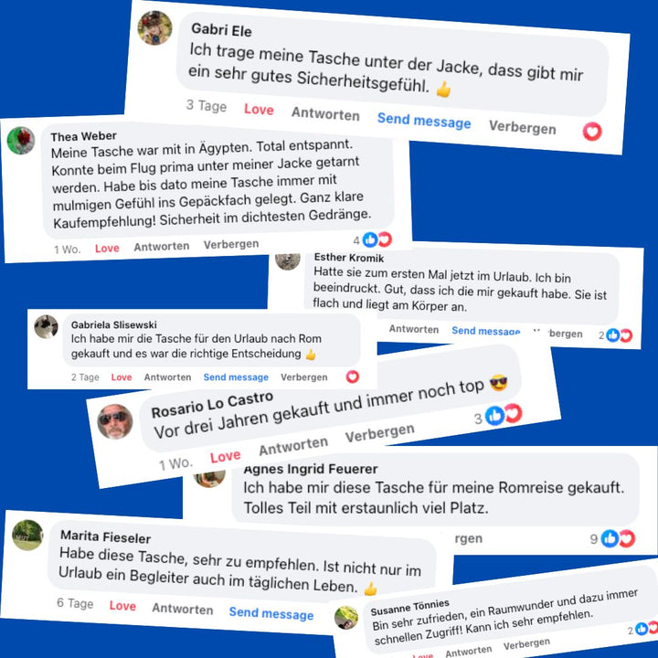 Anti Diebstahl Umhängetasche