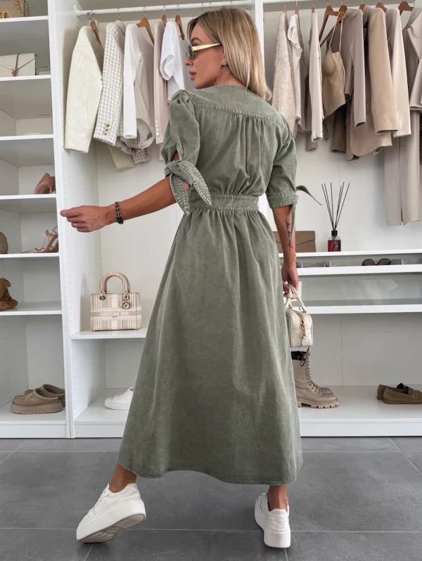 Lana | Strahlendes Denim-Kleid