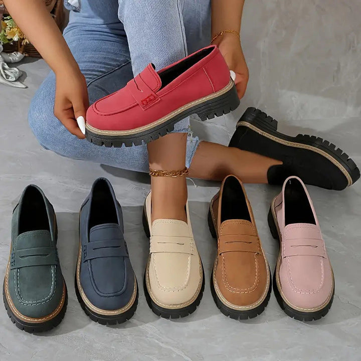 Bequeme klobige Loafer für Frauen