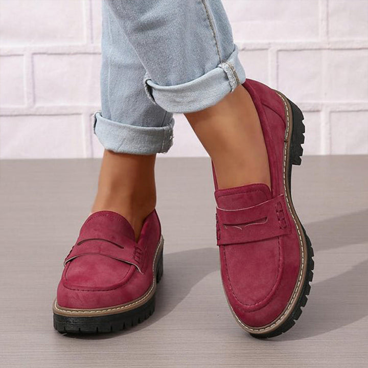 Bequeme klobige Loafer für Frauen