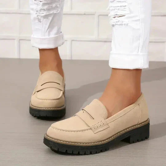 Bequeme klobige Loafer für Frauen