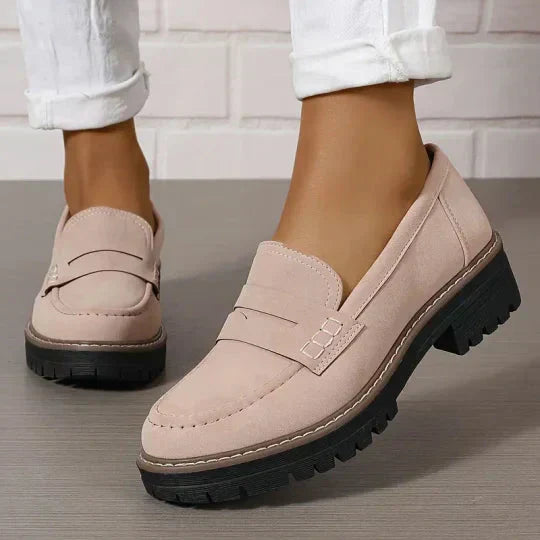 Bequeme klobige Loafer für Frauen