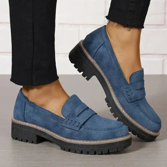 Bequeme klobige Loafer für Frauen