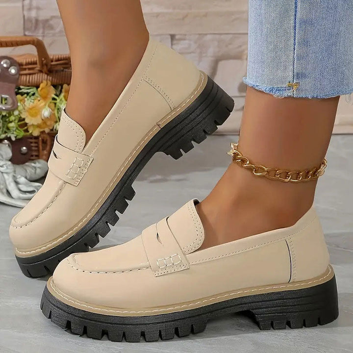 Bequeme klobige Loafer für Frauen